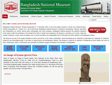 Tablet Screenshot of bangladeshmuseum.gov.bd